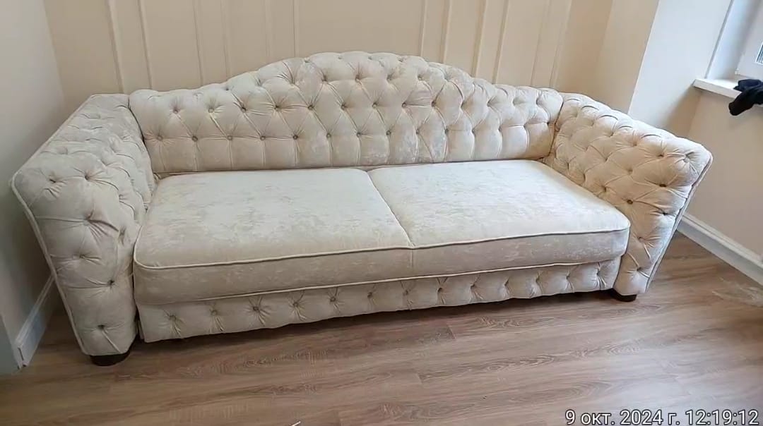 Замена обивки дивана на дому. Красновишерск